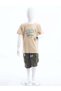 Boy's 2-Piece Printed Summer Top and Bottom Set 4-8 Years 2633 - 3