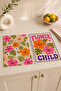 Flower Child Colorful Floral Pattern Pastel Bohemian Kitchen Modern Retro 2-Piece Kitchen Towel Set 35X55