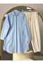 Basic Oversize Tunic Shirt Set