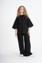 Girls' Loose-Fit Top and Bottom Set - Comfortable Two-Piece Tracksuit with Spanish-Cut Trousers