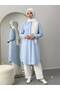 Basic Oversize Tunic Shirt Set - 2