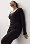 Rib-knit wrap cardigan - 2