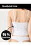Women's Organic Cotton 3-Piece Laser Cut Strapless Tank Top - 4