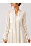 Fabe La Parte Pearl Detailed Scarf Midi Dress 2187 - 4