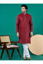 Mens Thread & Sequins Work Cotton Kurta Set - 7