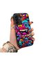 Samsung Galaxy A26 Compatible Silicone Edge Hard Back Case Couple Phone Case with Line Pattern - 3