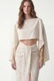 Beige Textured Pareo Set - 4