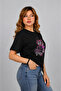 BASKILI BASIC T-SHIRT SİYAH RENK