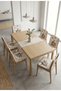 Set of 6 Chair Cushions with Backrest Soft Seat Cushion with Ties for Kitchen and Dining Table Chair