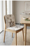 Set of 6 Chair Cushions with Backrest Soft Seat Cushion with Ties for Kitchen and Dining Table Chair - 2