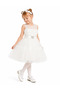 Girl's Pink Tulle Evening Dress with Heart Buckle Princess Model Ak113 - 2