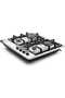 4 Burner Gas Hob, Silver, NGH3005N - 4
