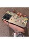 Redmi Note 14 Compatible Silicone Edge Hard Back Case Couple Phone Case with Floral Pattern - 2