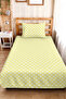 Polka Dot Yellow Young Room Single Pique Set - Modern White 160X220 cm Quilted Bedspread - 2