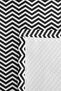Black Geometric Zigzag Youth Room Single Pique Set - Modern 160X220 cm Quilted Bedspread - 7