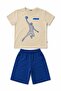 Boys' Cotton Basketball Printed Shorts Set - 2