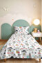 Native American Nordic Children's Room Single Pike Set-Pastel Mountain Themed 160X220 cm Bedspread - 6