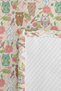 Animal Figured Pastel Girls' Pique Set - Floral Mint Pink Baby Room Bedspread - 160X220 cm - 7
