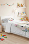Owl Floral Pink Girls' Pique Set-Pastel Floral Blue Baby Room Bedspread-160X220 cm - 6