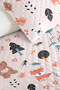 Colorful Forest Animals Children's Room Single Pique Set-Nordic Powder 160X220 cm Bedspread - 3
