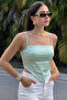 Women's Slim Fit Satin Blouse with Back Zipper