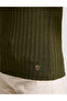 Khaki Slim Fit Polo Collar Basic T-Shirt 50320697-Vr027 - 6