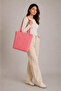 Women's Dusty Pink Zippered Hand and Shoulder Bag Fabric Tote Bag Custom Made Creation - 2