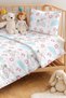 Pink Cat Girl's Pique Set - Cloud Flower Blue Baby Room Seasonal Bedspread - 160X220 cm - 2