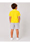 Boy's Yellow Cotton Polo Collar T-Shirt Casual - 2