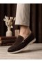 Ba0252 100% Genuine Leather Inside and Out Men's Brown Suede Casual Loafer Thermo Sole Shoes - 2