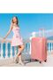 HomeSmart Xplorer Premium Luggage Set, 3-Piece (PP) Hard shell Suitcases, Rose Gold - 4