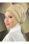 Gold Stone Evening Dress Shawl Bonnet - 5