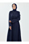 Rüveyda Cupra Stone Abaya Navy Blue - 2646 - 5