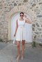 Belted Pleated Dress Cream - 5