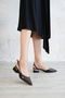 Women's Flat Shoes with Stylish Side Accessory Detail and Gold Plated Heel Detail, Suitable for Daily and Special Occasions. - 2