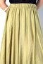 Tencel Paneled Flared Skirt Oil Green 31045 - 3