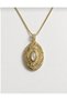 Steel Gold Vintage Coin Necklace - 3