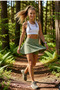 Women's Diver Fabric Shorts Skirt High Waist Mini Skirt with Built-In Shorts Casual, Sports and Tennis Skirt Swim Shorts Skirt with Built-In Shorts - 3