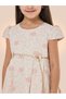 Girls Jacquard Festive Dress with Chain Belt - 5