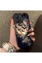 Redmi 12 Compatible Silicone Edge Hard Back Case Couple Phone Case with Evening Pattern - 3