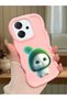 Oppo Reno 14F Compatible Case Camera Protective Pink Silicone Couple Phone Case Cute Pattern
