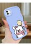 Realme C20 Compatible Case Camera Protector Blue Silicone Couple Phone Case Cat Pattern
