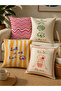 Set of 4 Decorative Pillow Covers - Summer Sea Breeze Inspired, 43X43 Cm, Double-Sided Printed Throw Pillow - 2