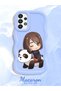 Samsung Galaxy A33 5g Compatible Case Camera Protector Blue Silicone Couple Phone Case Panda Pattern - 2