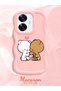 Realme C55 Compatible Case Camera Protective Pink Silicone Couple Phone Case Cute Pattern - 2