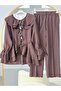 Luna Ruffle Collar Pants Two-Piece Set