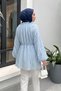 Birit Detailed Shirt Y0122 - Baby Blue - 4