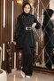 Pearl and Stone Detailed Suit Black 19116 - 4