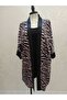 Luxury Leopard Patterned Striped Kimono Set & Robe Set - 2