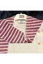 Boy's Striped 3-Piece Set - 100% Natural Cotton - Burgundy - 3